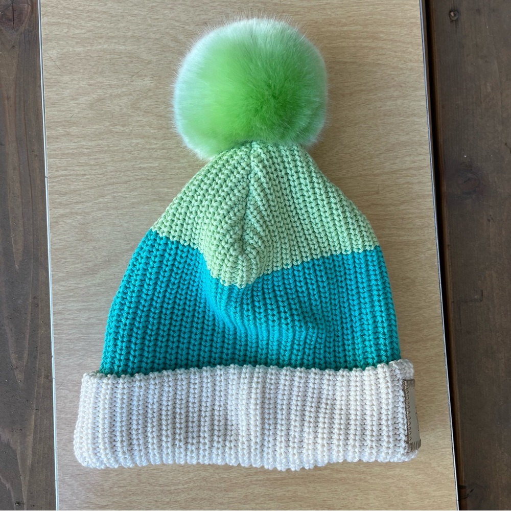 Disney X Love Your Melon Princess Tiana Pom Pom Beanie Knit Hat NWOT OS - Picture 6 of 12